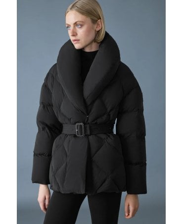 Olive Black Padded Coat
