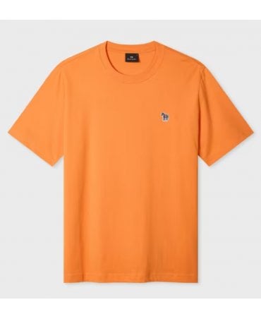 Pale Yellow Organic Cotton Zebra Logo T-Shirt