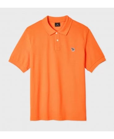 Pale Yellow Organic Cotton Zebra Polo Shirt