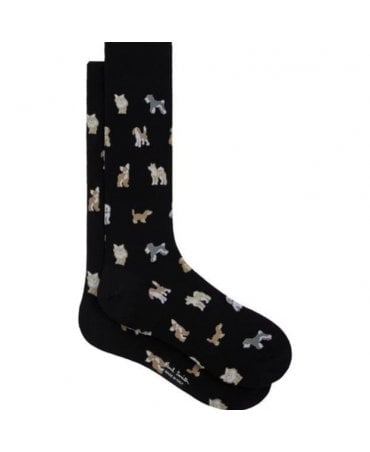 Paul Smith Kyoto Dogs Socks - Black