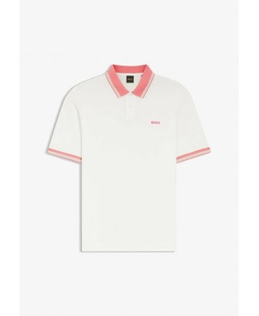 PE_BLOCKS WHITE POLO