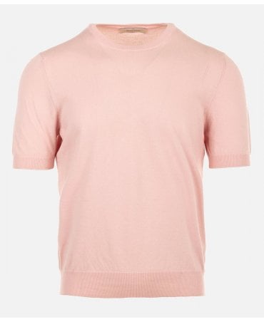 PINK KNITTED TEE