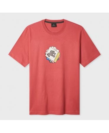 Pink Organic Cotton 'Zebra Cards' T-Shirt