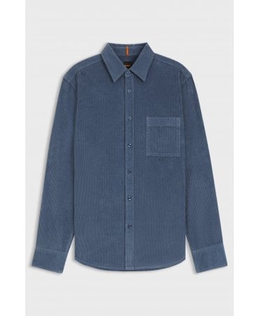 RELEGANT BLUE CORD SHIRT