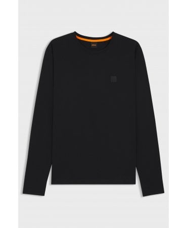 TACKS LONG SLEEVE BLACK TEE