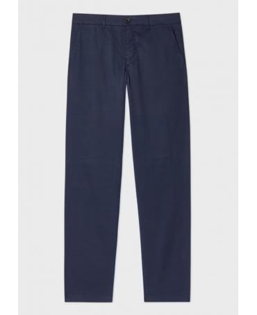Tapered-Fit Dark Navy Stretch-Cotton Chinos