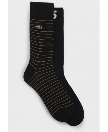 Two-pack of regular-length cotton-blend socks