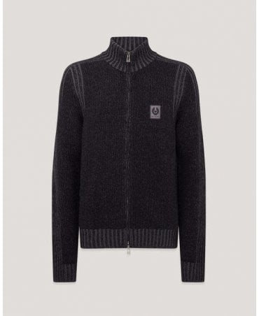 WATCH FULL ZIP BLACK/TORNADO GREY KNITWEAR