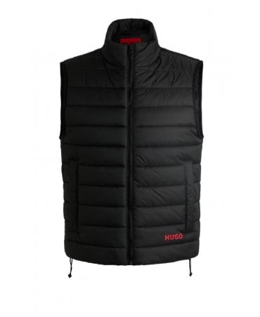 Water-repellent slim-fit gilet with logo detail
