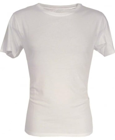 White 7458W Crew Neck T-shirt