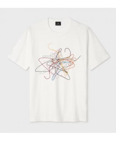 White 'Hanger' Print T-Shirt