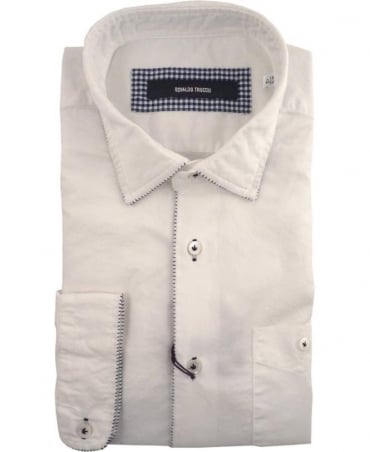 White Hemingway Blue Stitch Shirt