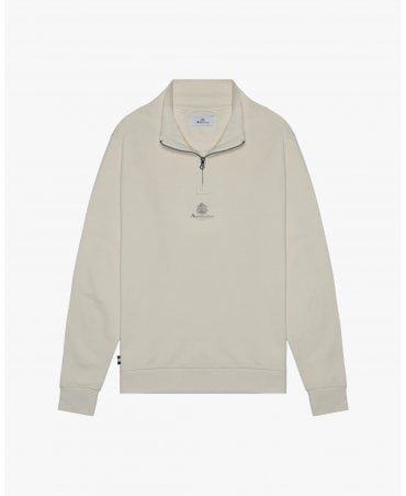 WHITE LOGO 1/4 ZIP