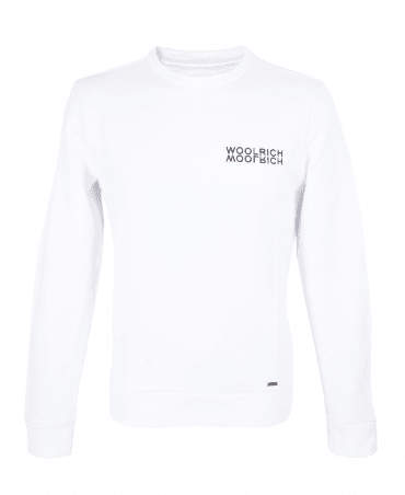 White Luxury Logo Crew Neck Sweatshirt 