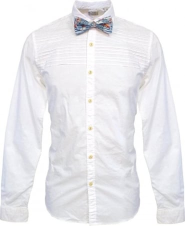 White Pattern Stitch 20033 Shirt