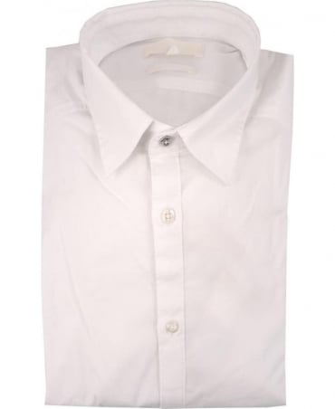 White Toki Small Collar Shirt