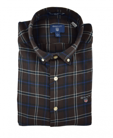 Yale Blue Reflective Check Shirt