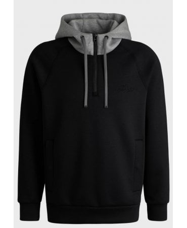 Zip-neck hoodie in a relaxed fit
