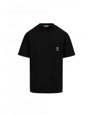 ZIP POCKET BLACK TEE